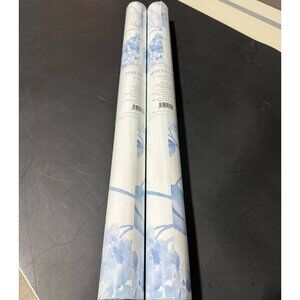 Serena & Lily Hydrangea Wallpaper (Set of 2 Rolls)-Hydrangea Blue